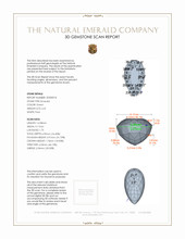 6.31 Ct. Emerald from Brazil 3 D Scan Report