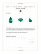 0.93 Ct. Emerald from Colombia Appraisal