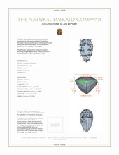 1.26 Ct. Emerald from Colombia 3 D Scan Report