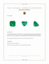 1.28 Ct. Emerald from Colombia Appraisal
