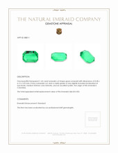 1.45 Ct. Emerald from Colombia Appraisal