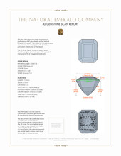 1.48 Ct. Emerald from Colombia 3 D Scan Report