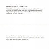 2.23 Ct. Emerald from Colombia Scan Report