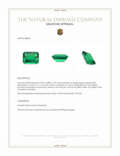 2.59 Ct. Emerald from Colombia Appraisal