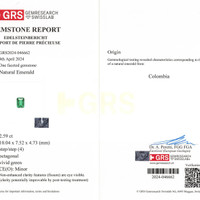 2.59 Ct. Emerald from Colombia Scan Report