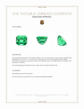4.22 Ct. Emerald from Colombia Appraisal