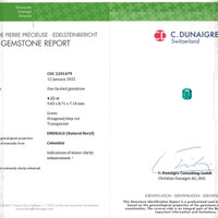 4.22 Ct. Emerald from Colombia Scan Report