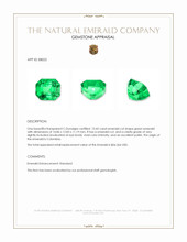 13.42 Ct. Emerald from Colombia Appraisal