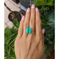 13.42 Ct. Emerald from Colombia Life Style