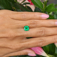 1.96 Ct. Emerald from Colombia Life Style