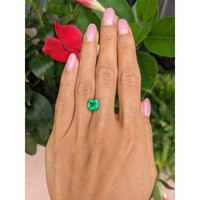 1.96 Ct. Emerald from Colombia Life Style