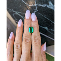 3.97 Ct. Emerald from Zambia Life Style