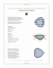 4.22 Ct. Emerald from Zambia 3 D Scan Report