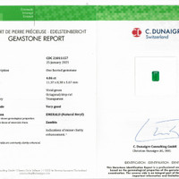 4.06 Ct. Emerald from Zambia Scan Report