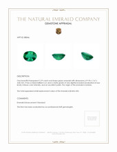 2.29 Ct. Emerald from Zambia Appraisal