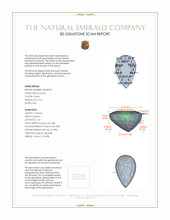 3.41 Ct. Emerald from Zambia 3 D Scan Report