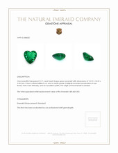 3.71 Ct. Emerald from Zambia Appraisal