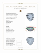 3.71 Ct. Emerald from Zambia 3 D Scan Report