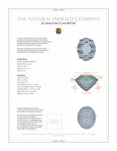 1.56 Ct. Emerald from Zambia 3 D Scan Report