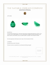 0.91 Ct. Emerald from Zambia Appraisal