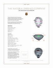 0.91 Ct. Emerald from Zambia 3 D Scan Report