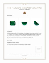 2.61 Ct. Emerald from Zambia Appraisal