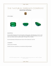 3.36 Ct. Emerald from Zambia Appraisal