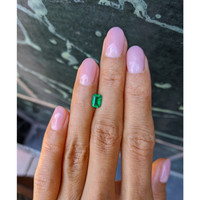 0.74 Ct. Emerald from Afghanistan Life Style