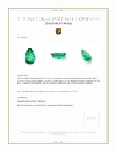 0.93 Ct. Emerald from Zambia Appraisal