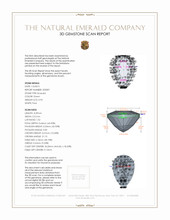 0.93 Ct. Emerald from Zambia 3 D Scan Report