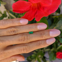 0.35 Ct. Emerald from Afghanistan Life Style
