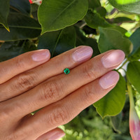 0.19 Ct. Emerald from Afghanistan Life Style