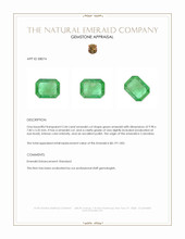 2.44 Ct. Emerald from Colombia Appraisal