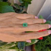 2.44 Ct. Emerald from Colombia Life Style