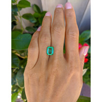 2.44 Ct. Emerald from Colombia Life Style