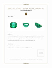 3.09 Ct. Emerald from Zambia Appraisal
