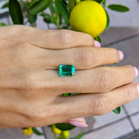 2.69 Ct. Emerald from Zambia Life Style