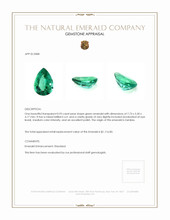 0.93 Ct. Emerald from Zambia Appraisal