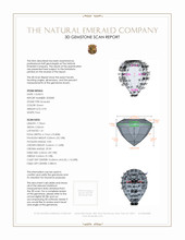 0.93 Ct. Emerald from Zambia 3 D Scan Report