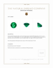 0.86 Ct. Emerald from Zambia Appraisal