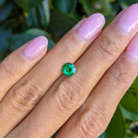 0.86 Ct. Emerald from Zambia Life Style