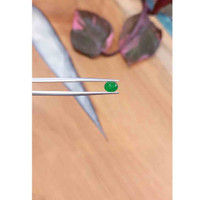 0.85 Ct. Cabochon Emerald from Zambia Life Style