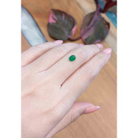 0.85 Ct. Cabochon Emerald from Zambia Life Style