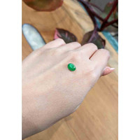 1.43 Ct. Cabochon Emerald from Zambia Life Style
