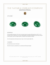 1.80 Ct. Cabochon Emerald from Zambia Appraisal