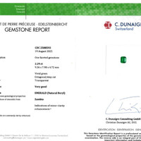 2.29 Ct. Emerald from Zambia Scan Report