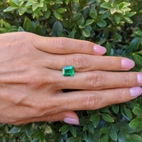 2.29 Ct. Emerald from Colombia Life Style