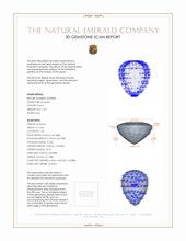 1.02 Ct. Emerald from Zambia 3 D Scan Report
