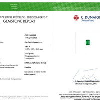 3.15 Ct. Emerald from Zambia Scan Report