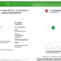 3.44 Ct. Emerald from Zambia Scan Report